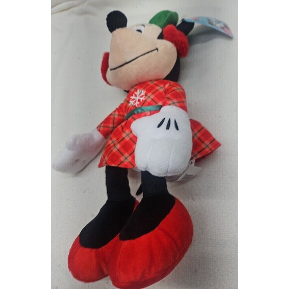 Disney Holiday Christmas Minnie Mouse Plush  15" Just Play 2022 - Picture 4 of 6